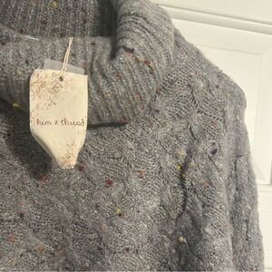 Hem & Thread Speckled Gray Sweater
